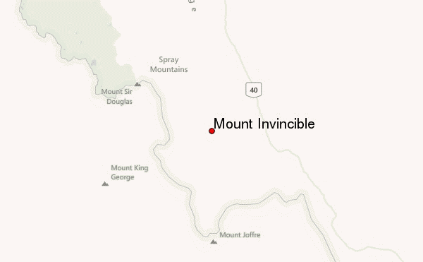 Mount Invincible Location Map