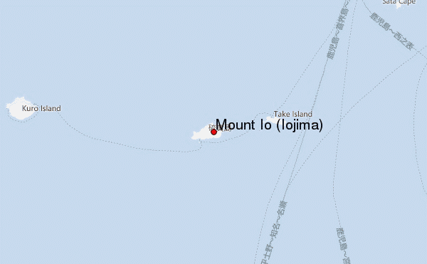 Mount Iō (Iōjima) Location Map