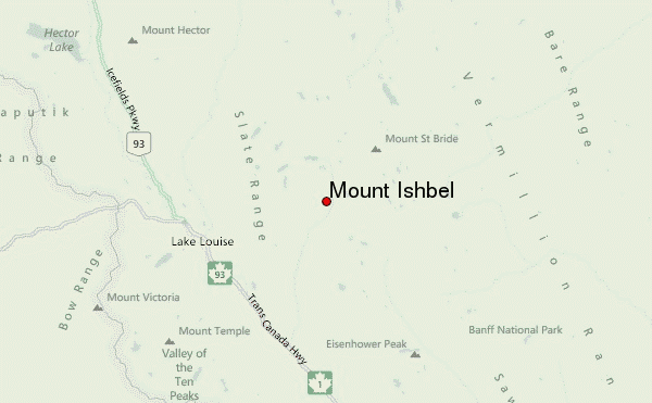 Mount Ishbel Location Map