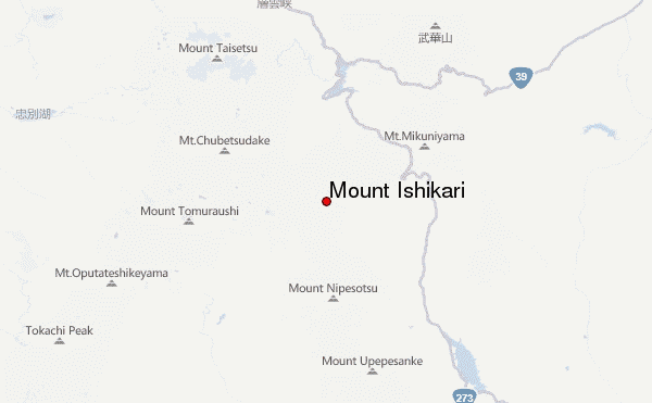 Mount Ishikari Location Map