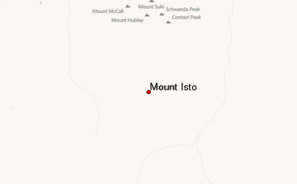 Mount Isto Location Map