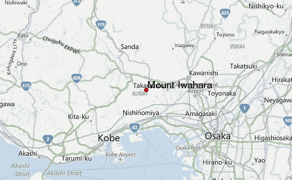 Mount Iwahara Location Map