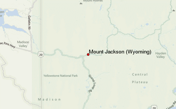 Mount Jackson (Wyoming) Location Map