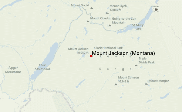 Mount Jackson (Montana) Location Map