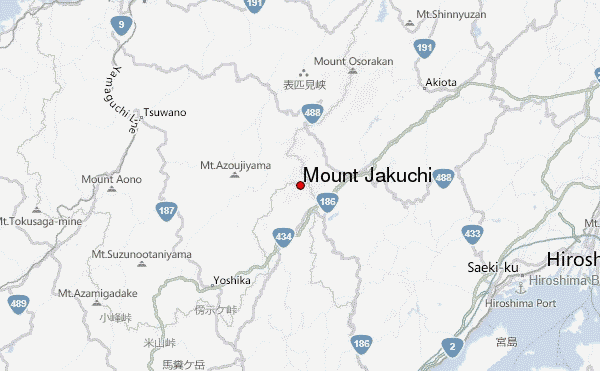 Mount Jakuchi Location Map