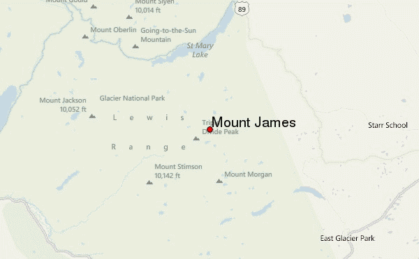 Mount James Location Map