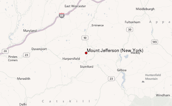 Mount Jefferson (New York) Location Map