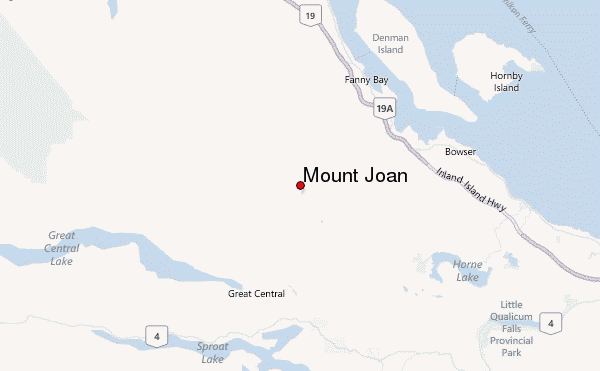 Mount Joan Location Map