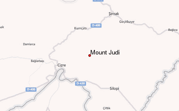 Mount Judi Location Map