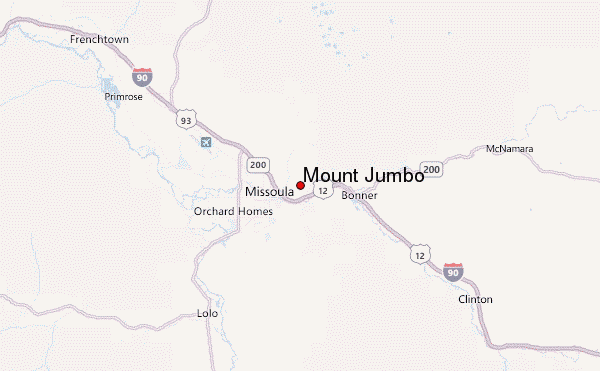 Mount Jumbo Location Map