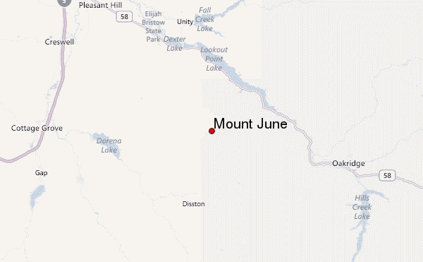 Mount June Location Map