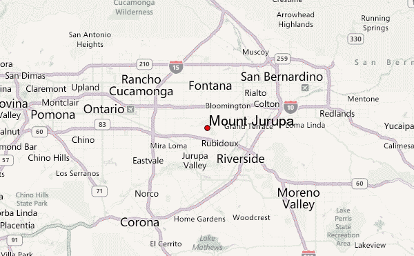 Mount Jurupa Location Map
