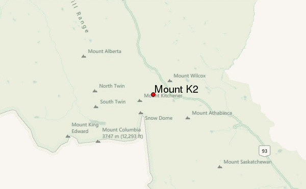 Mount K2 Location Map