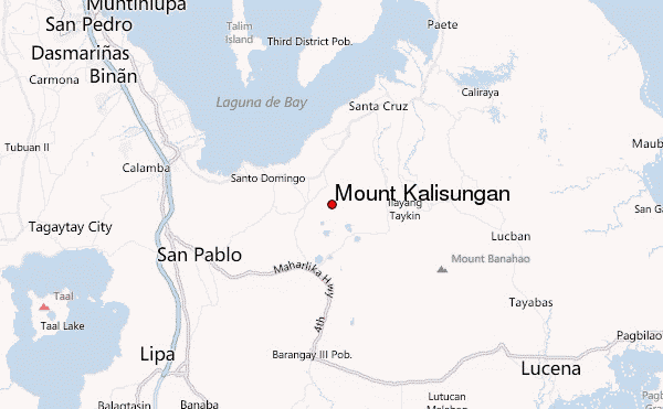 Mount Kalisungan Location Map