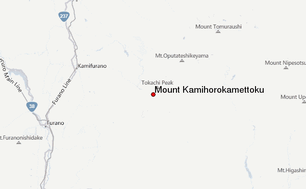 Mount Kamihorokamettoku Location Map