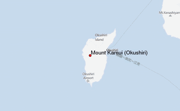 Mount Kamui (Okushiri) Location Map