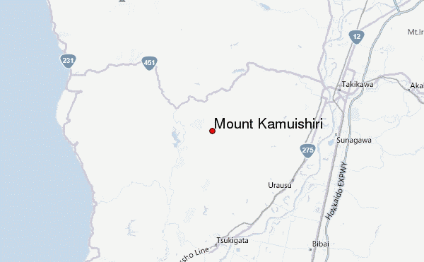 Mount Kamuishiri Location Map