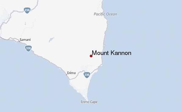 Mount Kannon Location Map