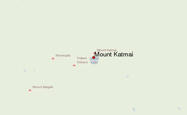 Mount Katmai Location Map