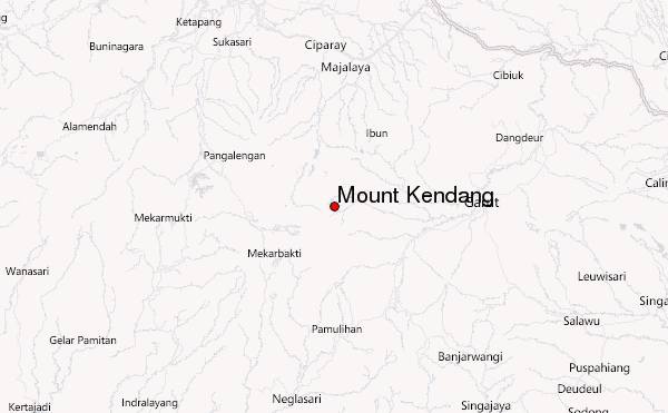 Mount Kendang Location Map