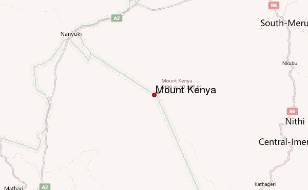 Mount Kenya Location Map