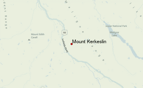 Mount Kerkeslin Location Map