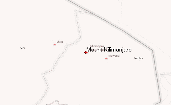 Mount Kilimanjaro Location Map