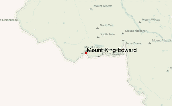 Mount King Edward Location Map