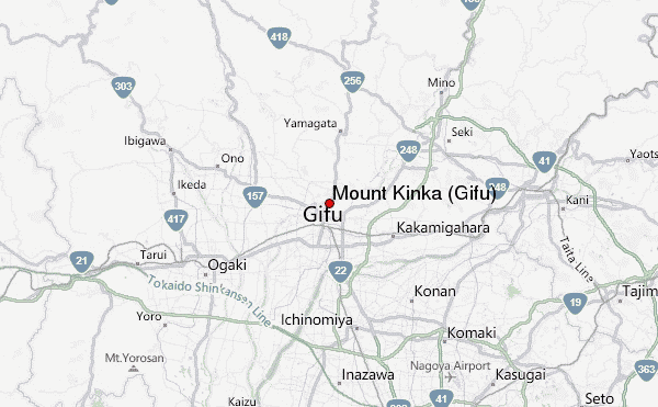 Mount Kinka (Gifu) Location Map