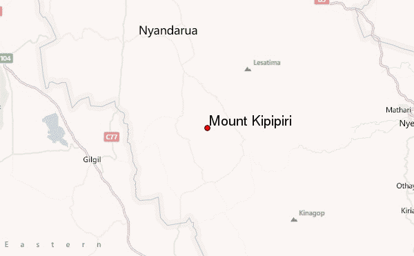 Mount Kipipiri Location Map