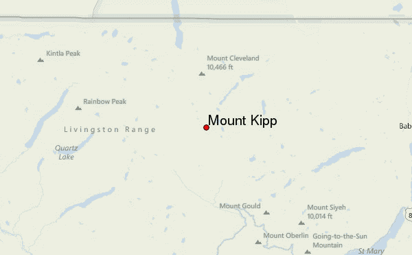 Mount Kipp Location Map