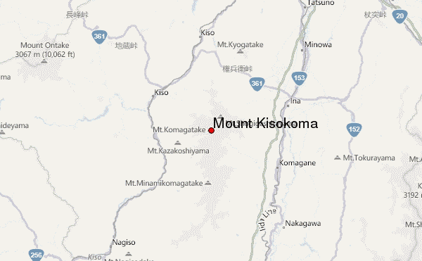 Mount Kisokoma Location Map