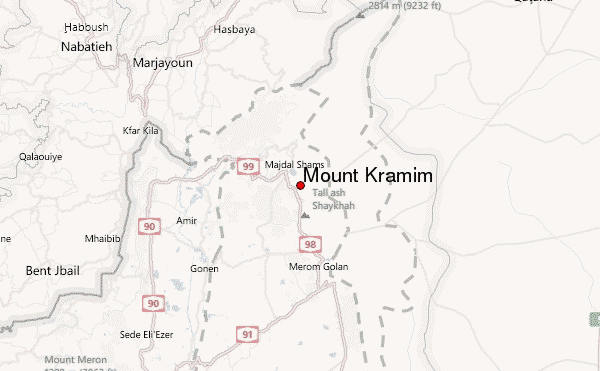 Mount Kramim Location Map