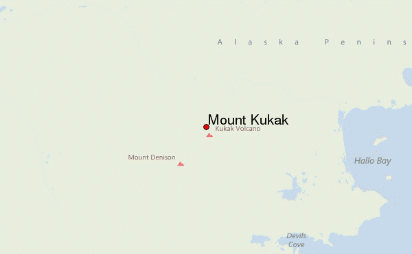 Mount Kukak Location Map