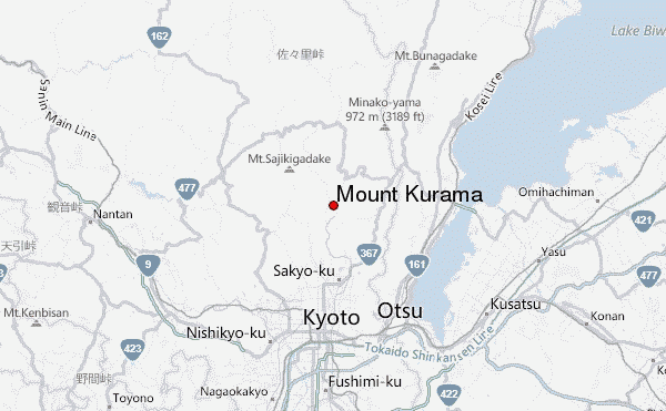 Mount Kurama Location Map
