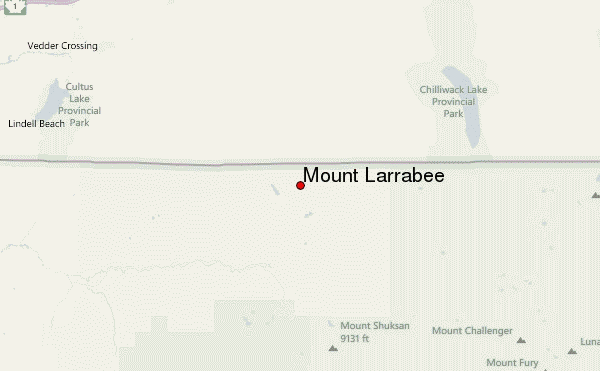 Mount Larrabee Location Map