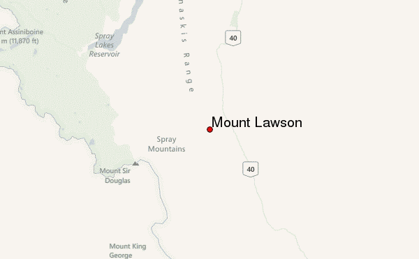 Mount Lawson Location Map