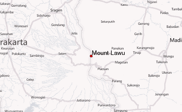 Mount Lawu Location Map