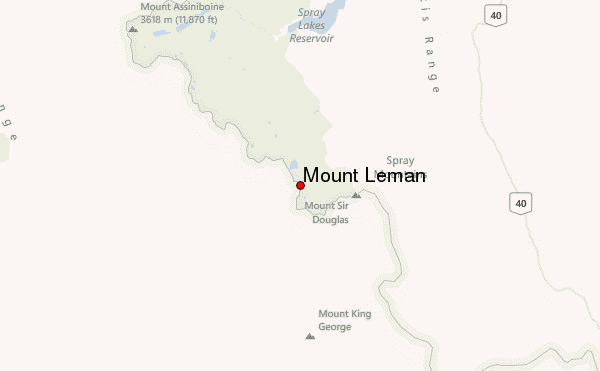 Mount Leman Location Map