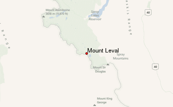 Mount Leval Location Map