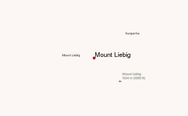 Mount Liebig Location Map