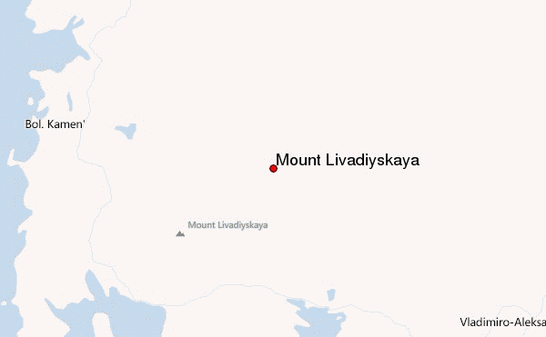 Mount Livadiyskaya Location Map