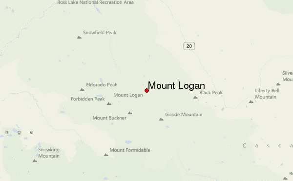 Mount Logan Location Map