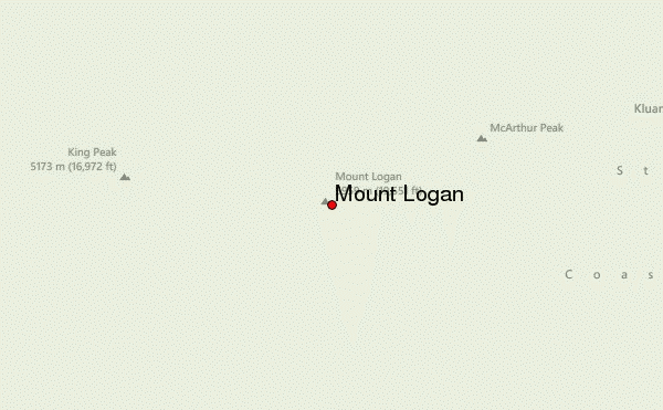 Mount Logan Location Map
