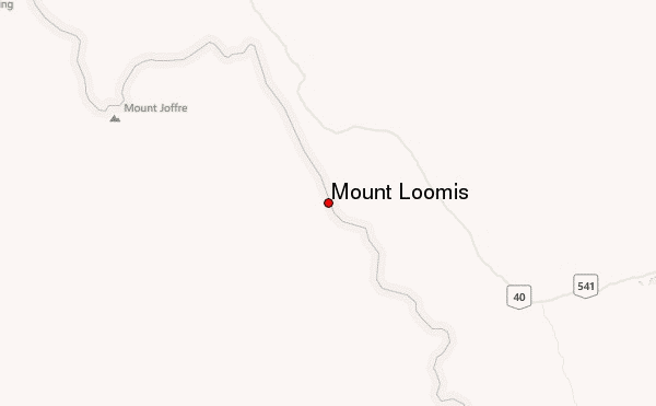 Mount Loomis Location Map