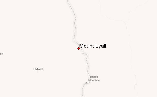 Mount Lyall Location Map