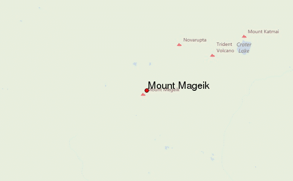 Mount Mageik Location Map