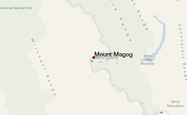 Mount Magog Location Map