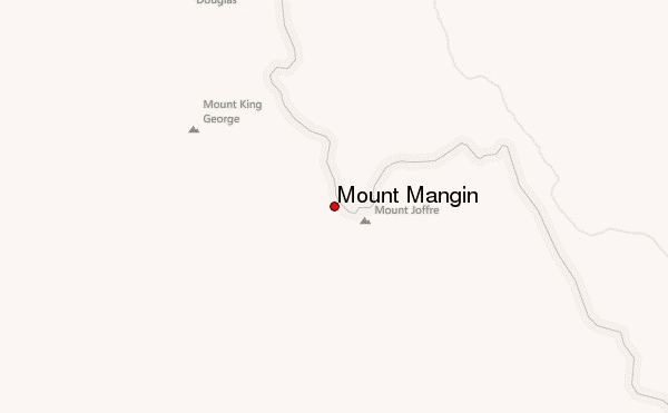 Mount Mangin Location Map