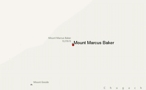 Mount Marcus Baker Location Map